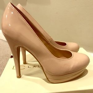 Nude Lauren Conrad Platform Pumps 👠